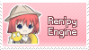 A deviantart-style stamp that reads 'renpy engine' 